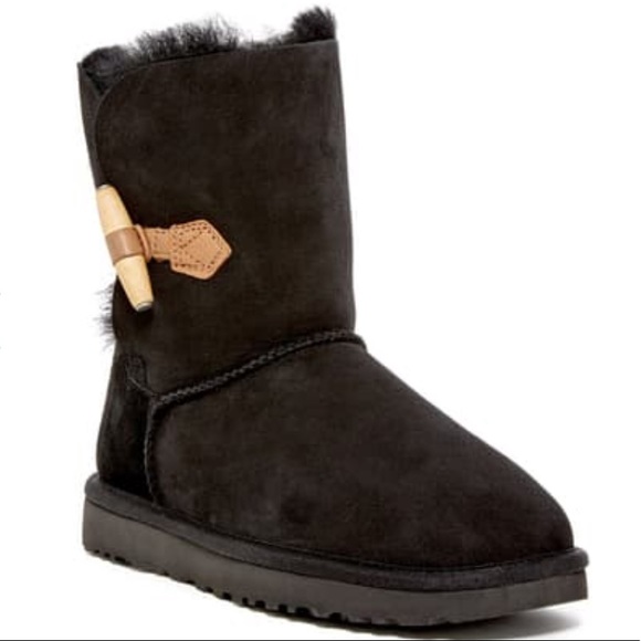 UGG Shoes - NWOB UGG Keely Black Genuine Sheepskin Boots 7